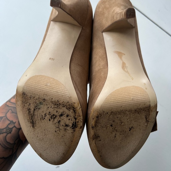 Marc Fisher Manila Suede peep toe size 9.5 - Picture 9 of 12